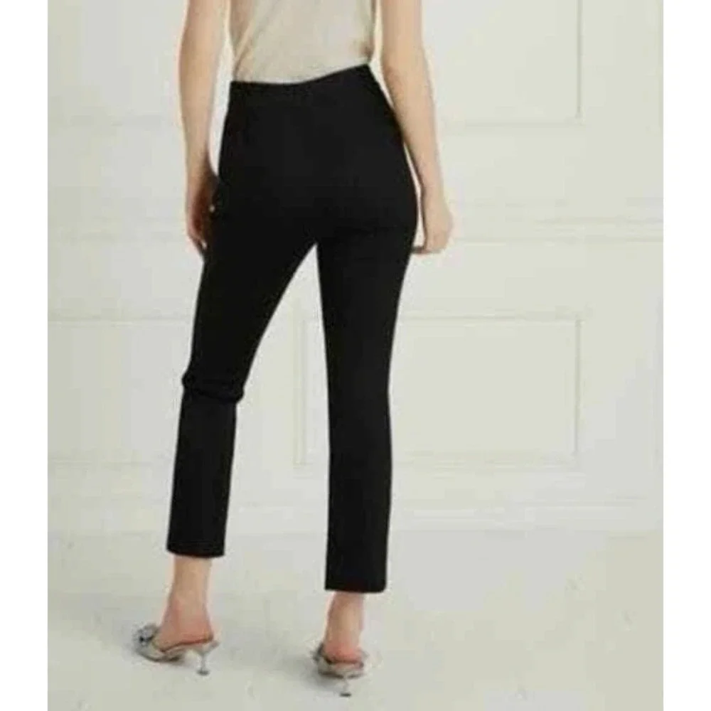 Hill House Home Claire Pant Trousers Cropped‎ Black NWT High Rise Flare Leg Med